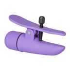 Nipplettes Vibrating Adjustable Purple Nipple Clamps|Detail View|"Adjustment controls - detail view"