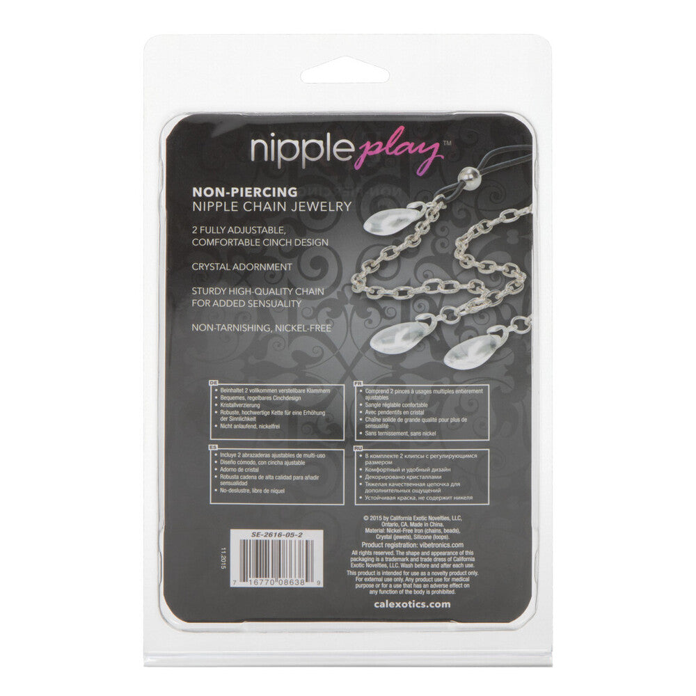 Nipple-Play-Non-Piercing-Nipple-Chain-Jewellery-Crystal|Back-View|"chain-closure-back-view"