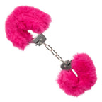 Ultra Fluffy Furry Cuffs Pink|Front View|"furry cuffs-front view"|
