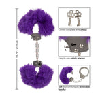 Ultra Fluffy Furry Cuffs Purple|Set View|"complete set-set view"|