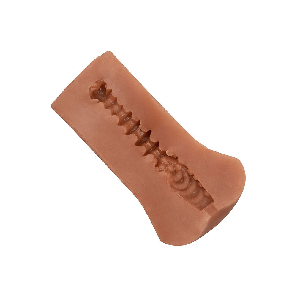 Boundless Stroker Masturbator Flesh Brown|Back View|"quality build - back view"