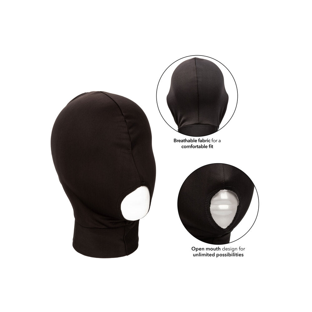 Boundless Open Mouth Hood|Back View|"closure system-back view adult toys direct"|