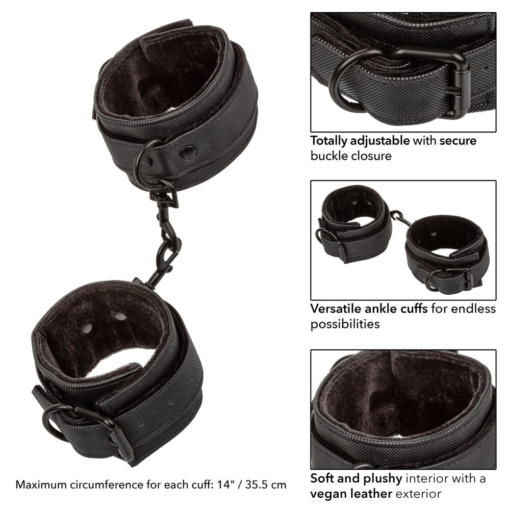 Boundless Ankle Cuffs|Back View|"cuff closure system-back view adult toys direct"|
