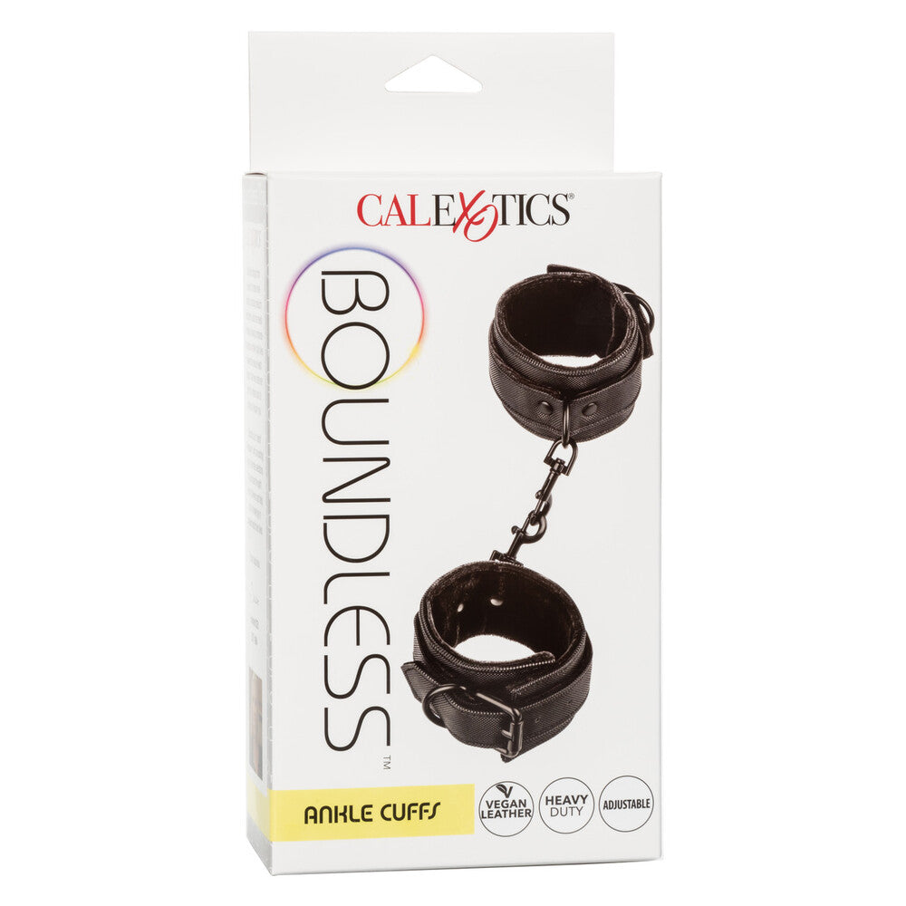 Boundless Ankle Cuffs|Detail View|"cuff features-detail view adult toys direct"|