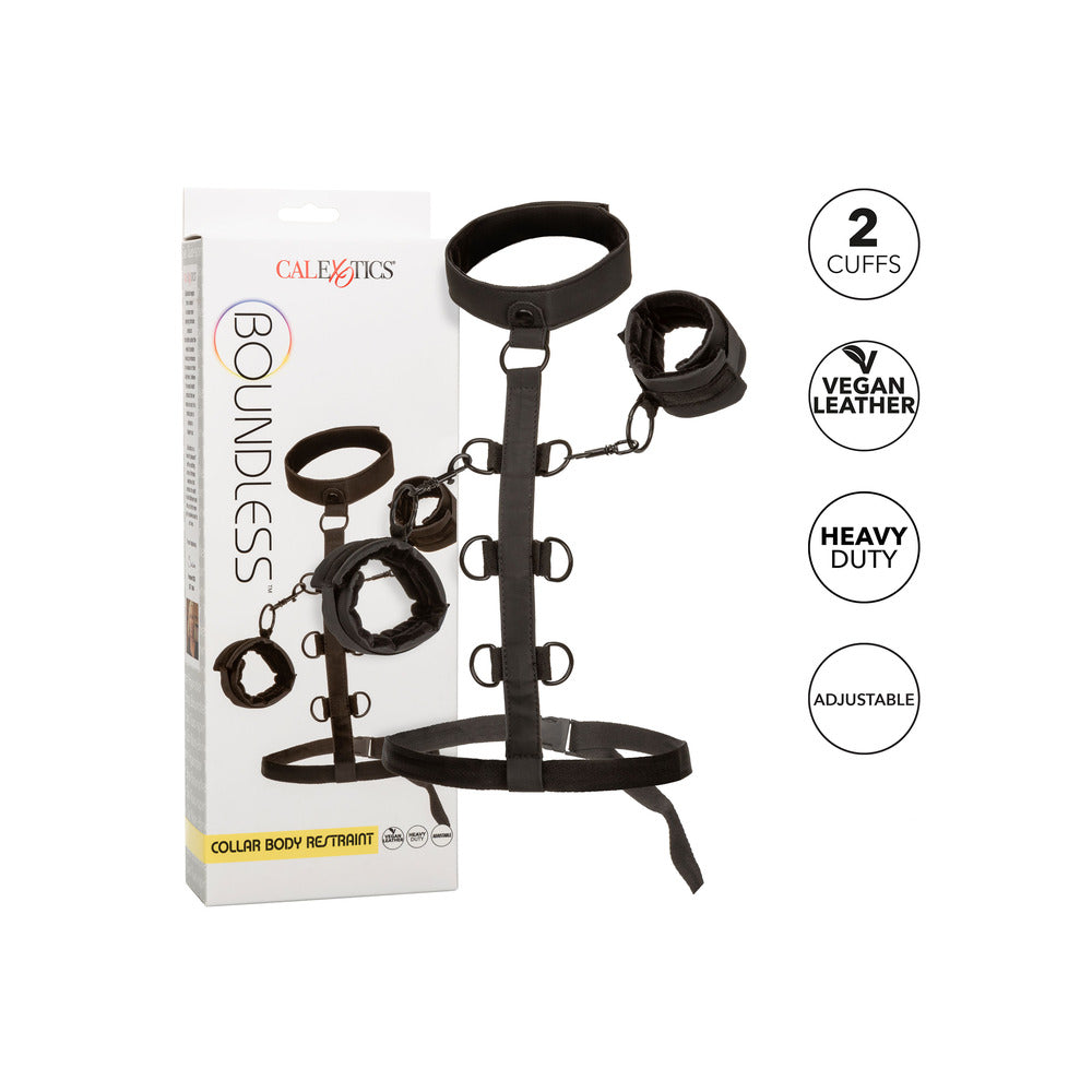 Boundless Collar Body Restraint|Detail View|"restraint features-detail view adult toys direct"|