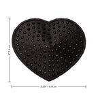Radiance Black Heart Pasties|Front View|"black heart pasties - front view"