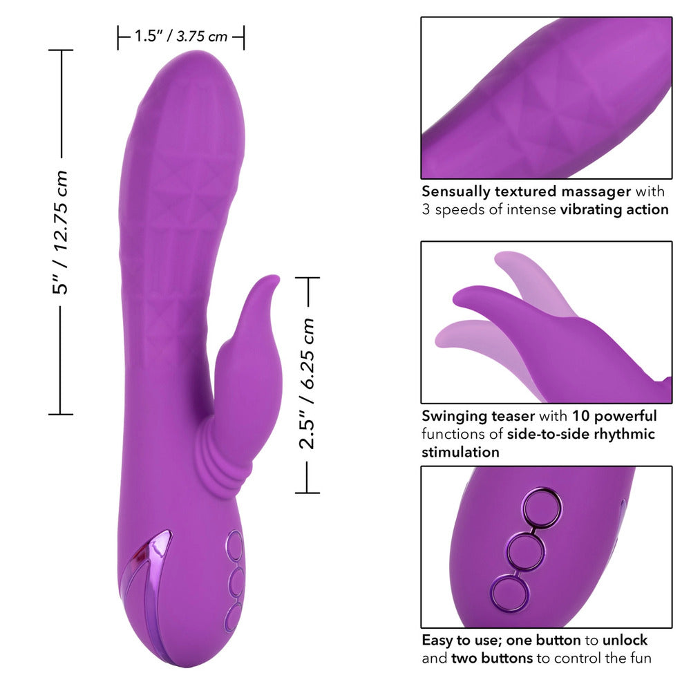 Rechargeable Valley Vamp Clit Vibrator|Side View|"Premium pleasure device - side view"