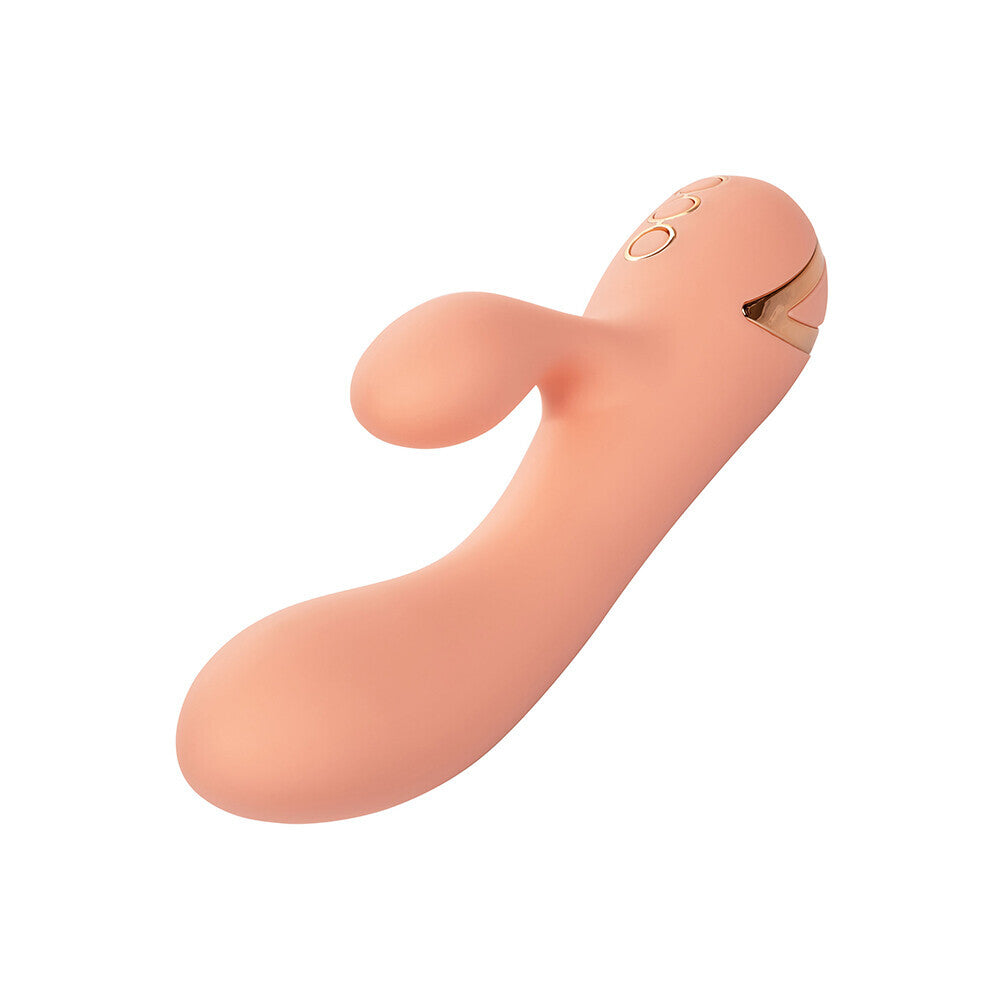 Monterey Magic Vibrator with Clit Stim|Side View|"Premium vibrating stimulator - side view"