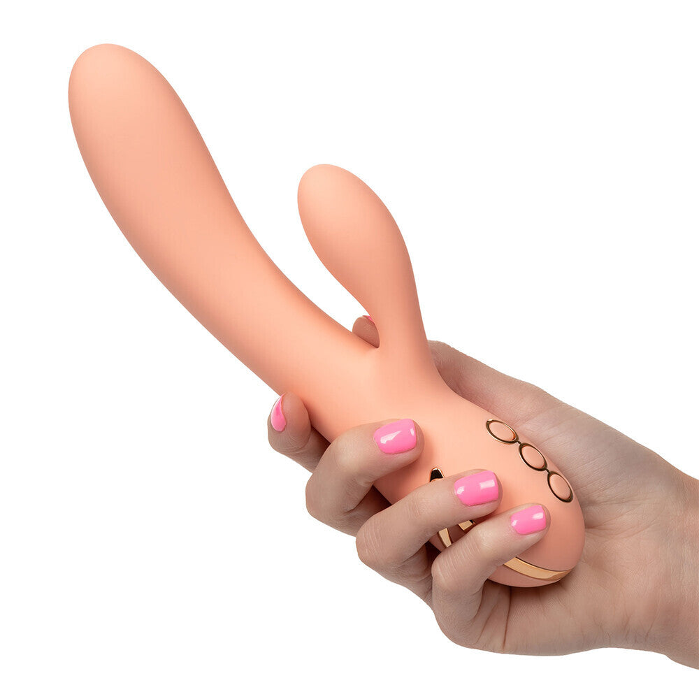 Monterey Magic Vibrator with Clit Stim|Detail View|"Multi-function controls - detail view"