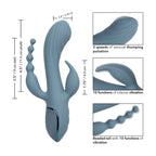 Triple Ecstasy Triple Motor Stimulator|Detail View|"Multi-function controls - detail view"
