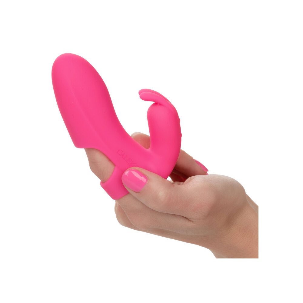 Marvelous Pleaser Rabbit Finger Vibrator | Detail | "flexible ears design - detail view"