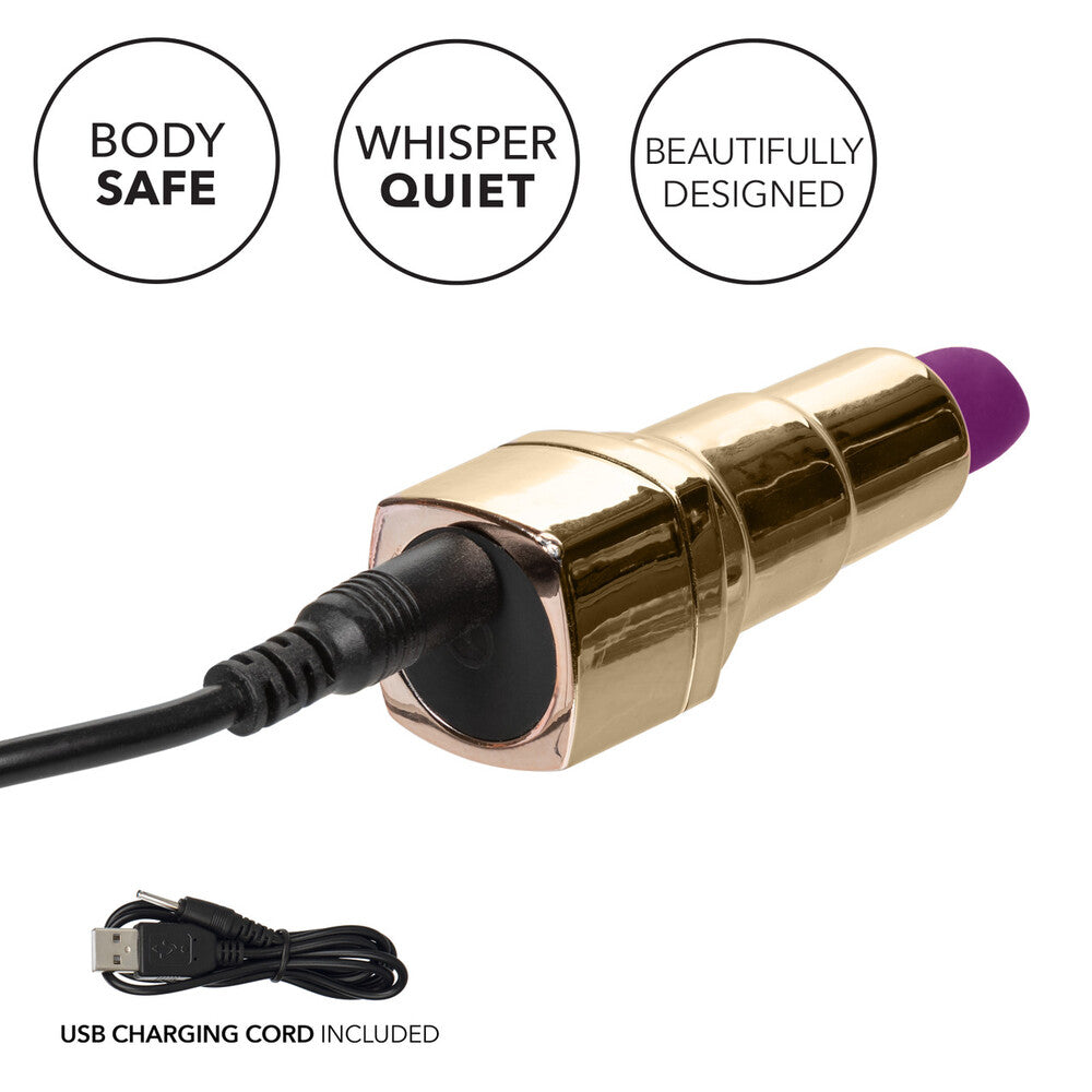 Naughty-Bits-Bad-Bitch-Rechargeable-Lipstick-Vibrator|Detail View|"multi-function controls-detail view"