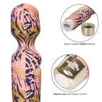 Naughty Bits WTF Wand | Angle | "ergonomic handle grip - angle view"