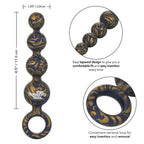 Naughty Bits Butt Balls Silicone Booty Beads|Side View|"silicone beads design-side view"|