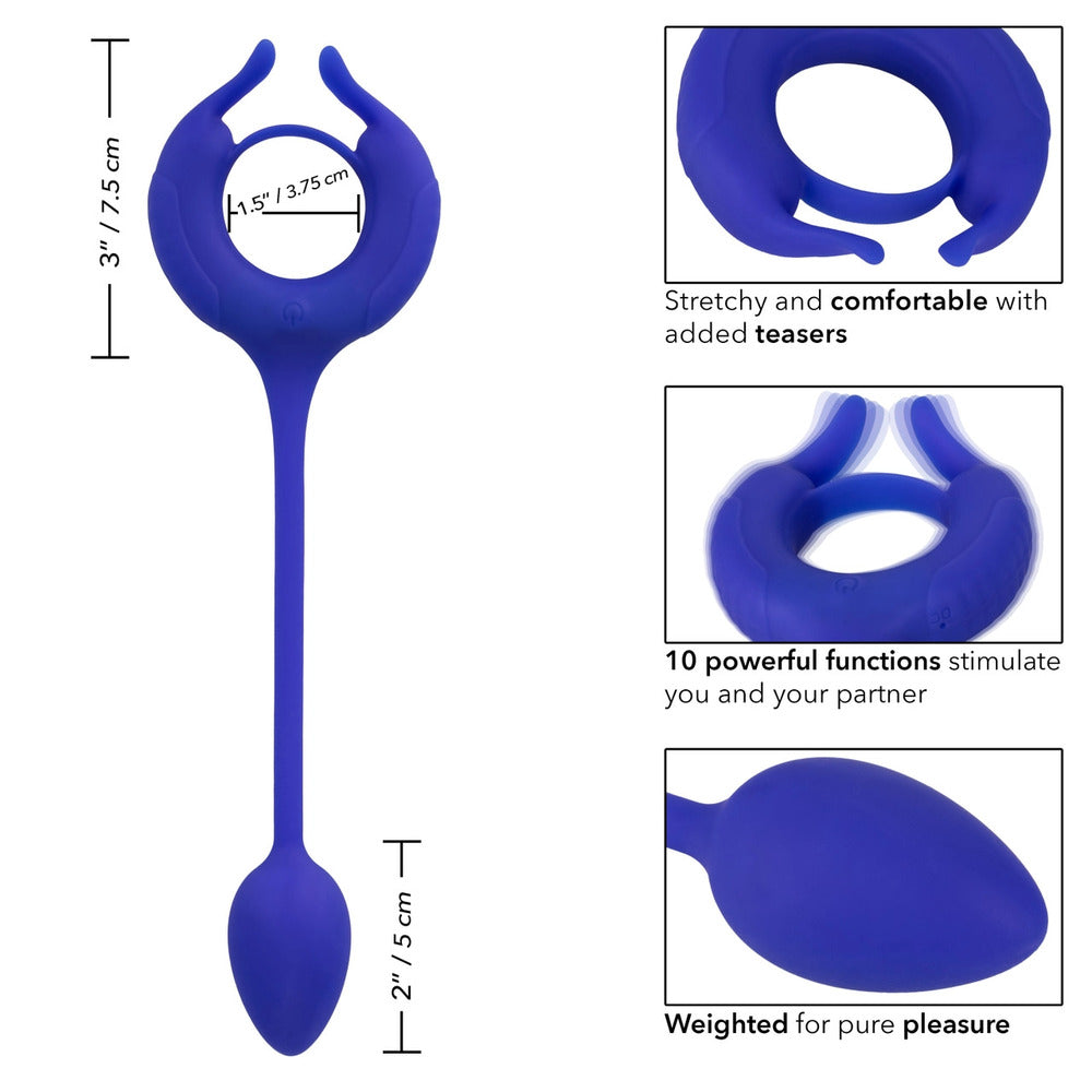 Admiral-Weighted-Cock-Ring-And-Egg|Side View|"premium design-side view"