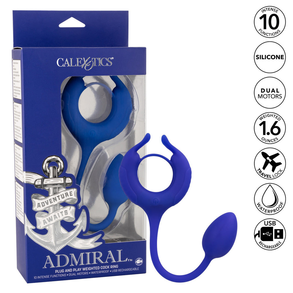 Admiral-Weighted-Cock-Ring-And-Egg|Set View|"complete kit-set view"