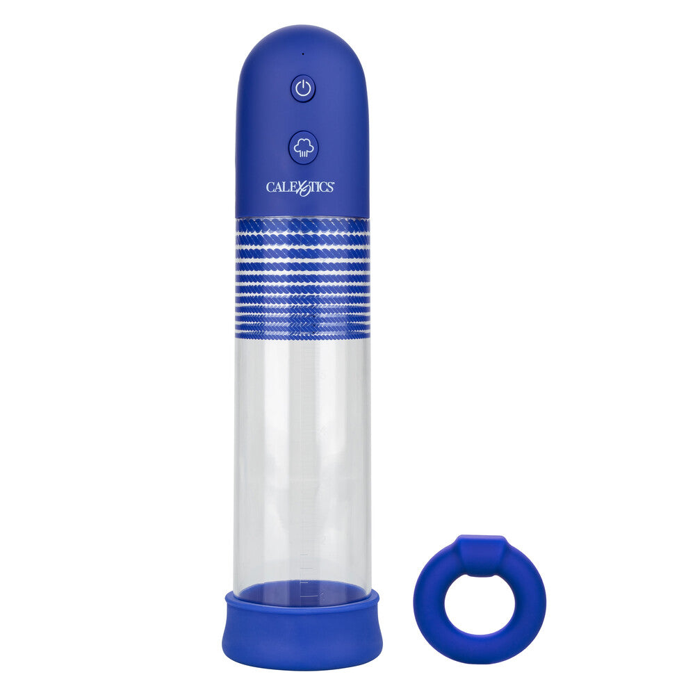 Admiral Rechargeable Pump Kit|Front View|"Electric penis pump with digital pressure control - front view"