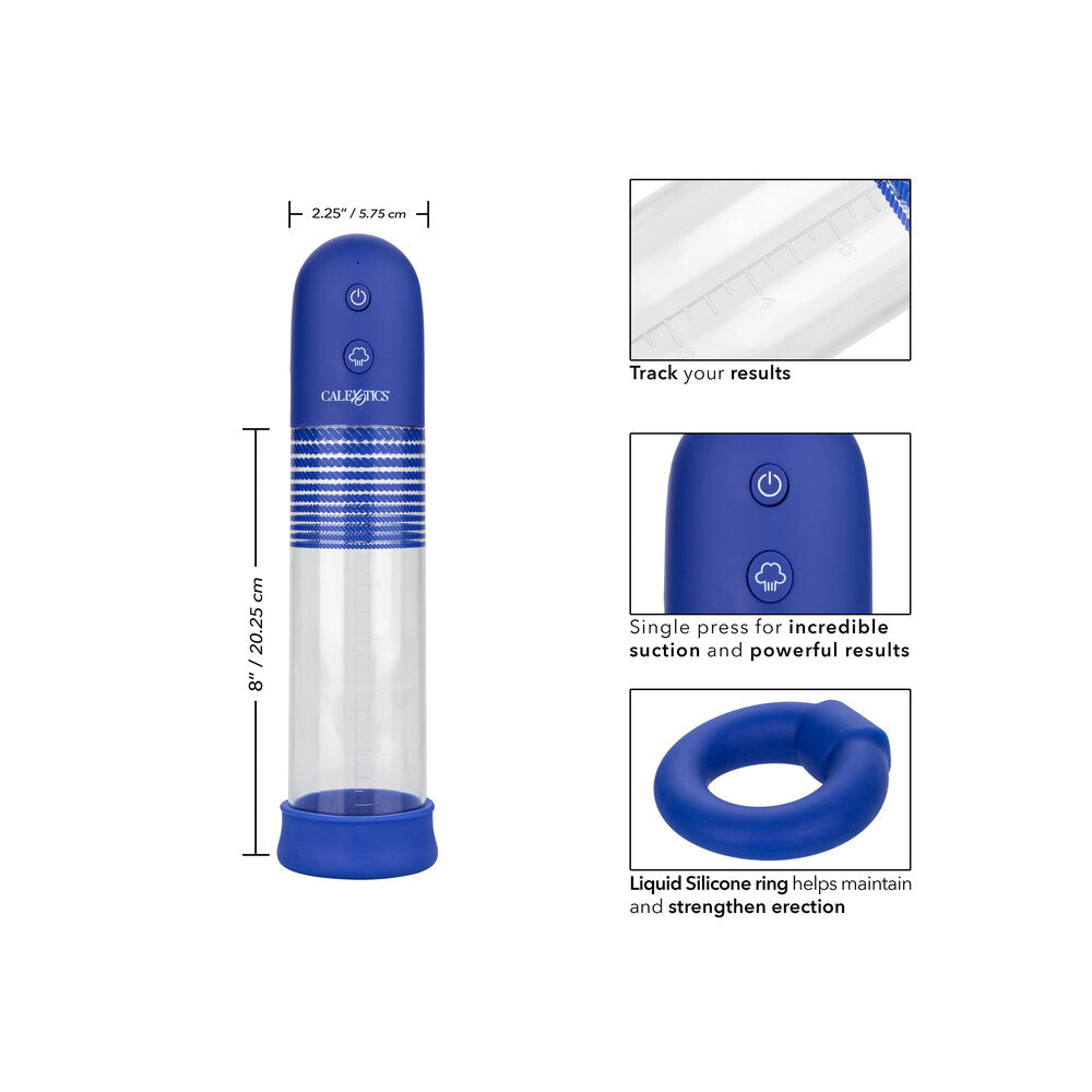 Admiral Rechargeable Pump Kit|Side View|"Rechargeable vacuum system with LCD display - side view"