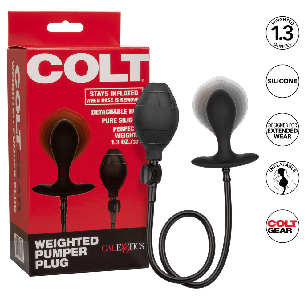 Colt-Weighted-Plumper-Inflatable-Butt-Plug|Set View|"complete plug kit-set view"