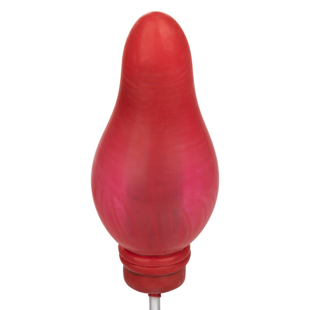COLT-Hefty-Probe-Inflatable-Dildo-Red|Side View|"expandable pleasure design-side view"