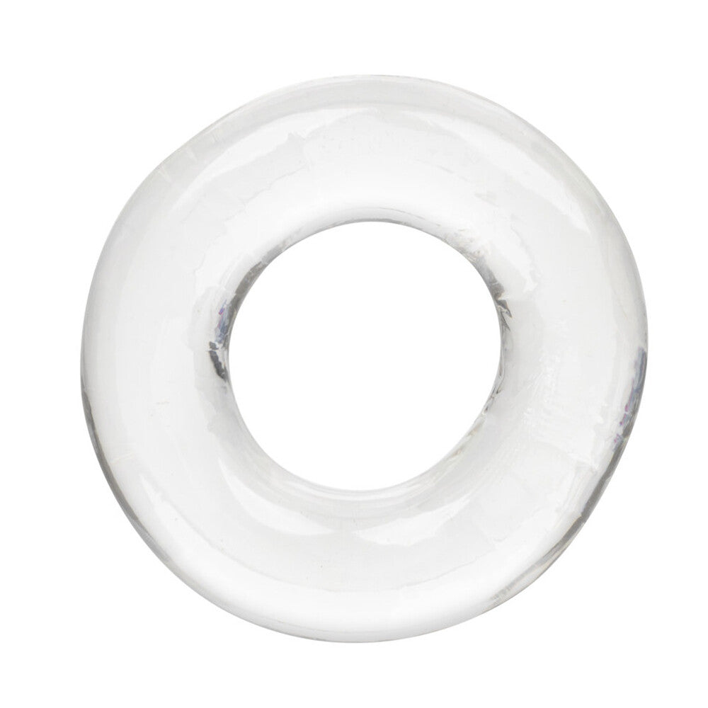 Foil Pack Cock Ring Clear|Front View|"pack design - front view"