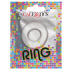 Foil Pack Cock Ring Clear|Side View|"clear detail - side view"