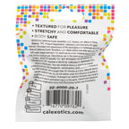 Foil Pack Assorted Textured Cock Ring 1 Supplied|Back View|"quality build - back view"