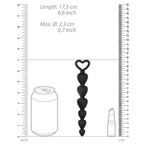 Black Silicone Anal Beads|Detail View|"beads features-detail view"|