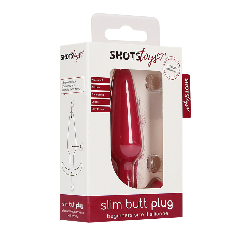 Beginners Size Slim Butt Plug Red|Set View|"complete slim set-set view"|
