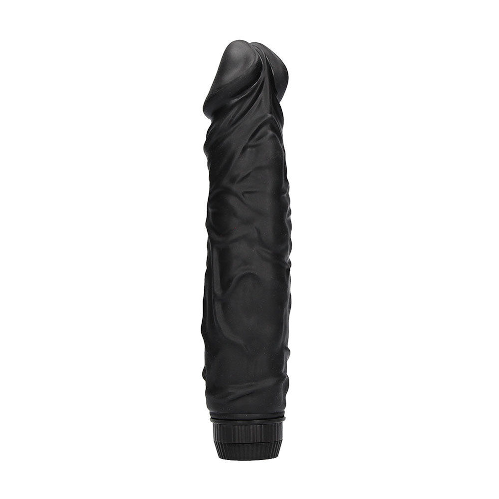 Realistic Vibrator Black|Front View|"realistic design - front view"