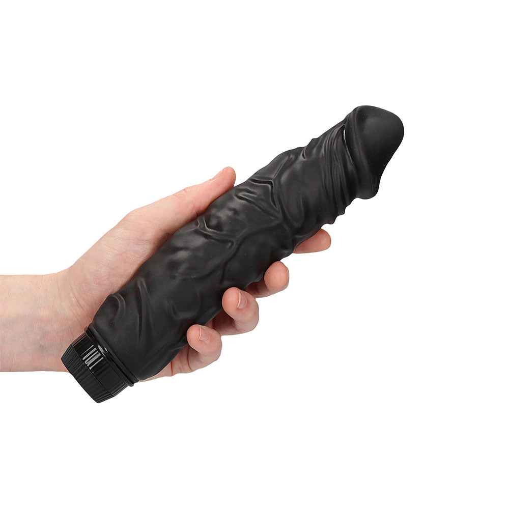 Realistic Vibrator Black|Side View|"vibrator detail - side view"