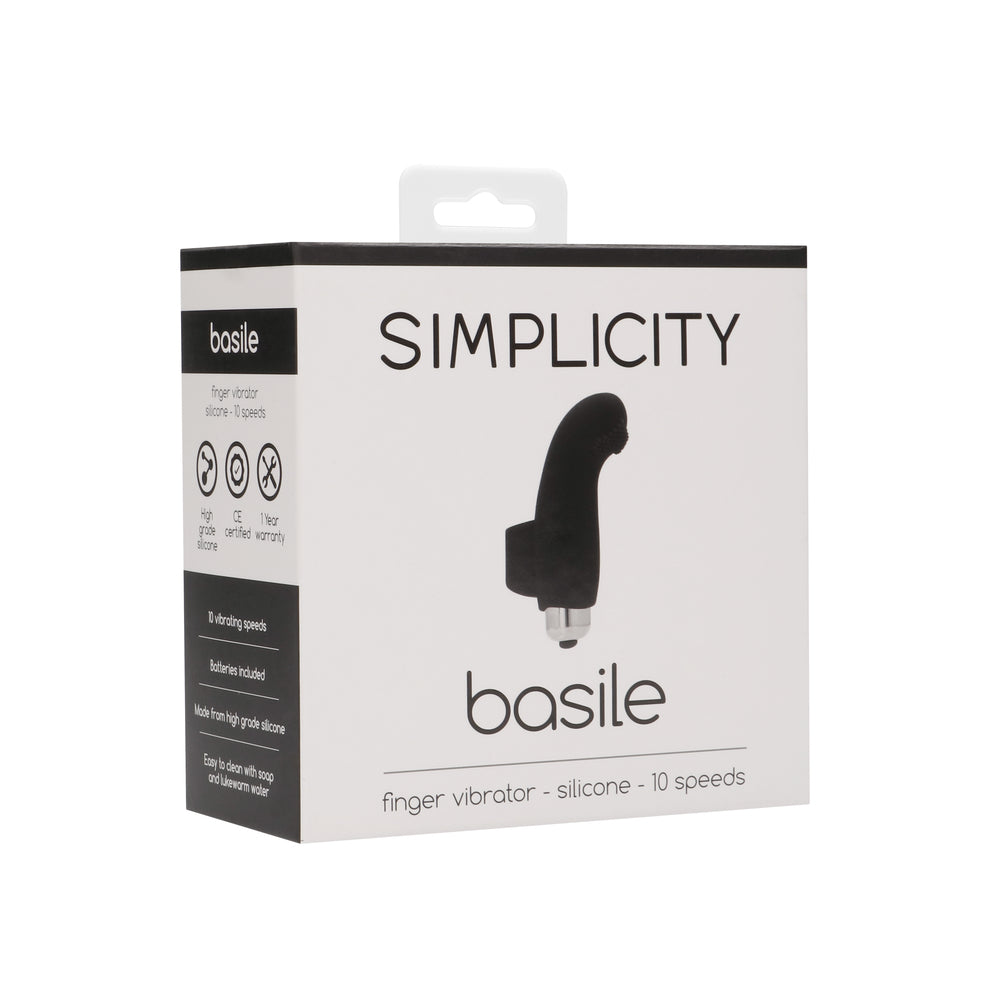 Simplicity Basile Finger Vibrator | Package | "complete finger kit - package view"