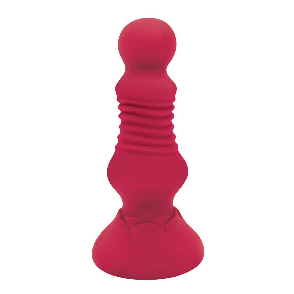 Secret-Kisses-Remote-Thrusting-Rosebud-Butt-Plug|Side View|"thrusting plug design-side view"