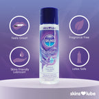 Skins Fusion Hybrid Silicone And Waterbased Lubricant 130ml|Back View|"ingredient info-back view adult toys direct"|