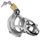 Master Series Chastity Cock Cage|Front View|"master cage system-front view adult toys direct"|