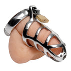 Master Series Chastity Cock Cage|Side View|"cage detail-side view adult toys direct"|