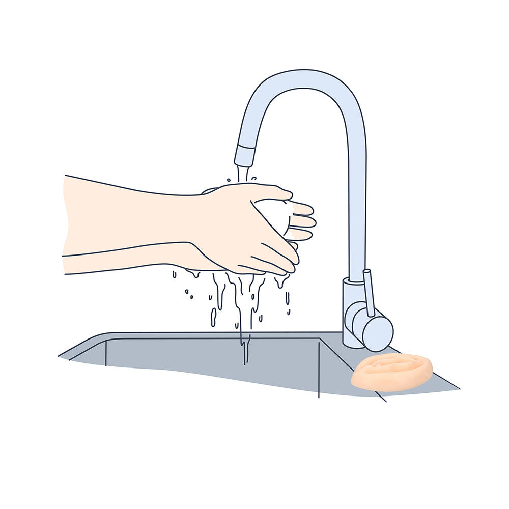 Pussy Soap|Back View|"pussy soap bar - back view"