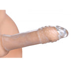 Size Matters Clear Penis Sleeve|Side View|"clear detail - side view"