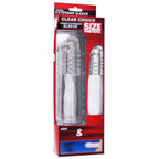 Size Matters Clear Penis Sleeve|Detail View|"surface detail - detail view"