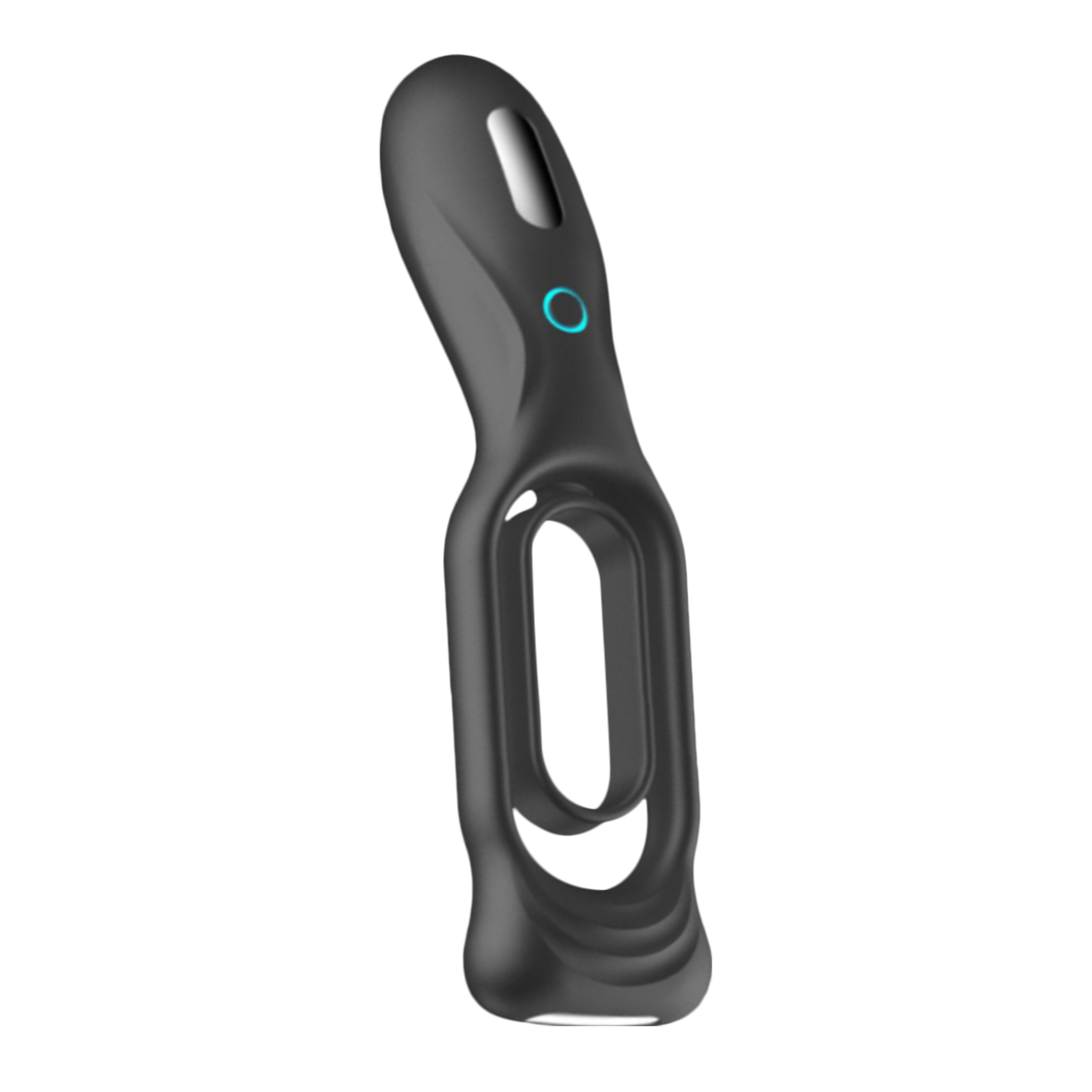 Sono No.88 Vibrating Rechargeable Cock Ring|Side View|"rechargeable detail - side view"