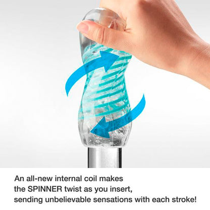 Tenga 01 Tetra Spinner Masturbator|Back View|"quality build - back view"