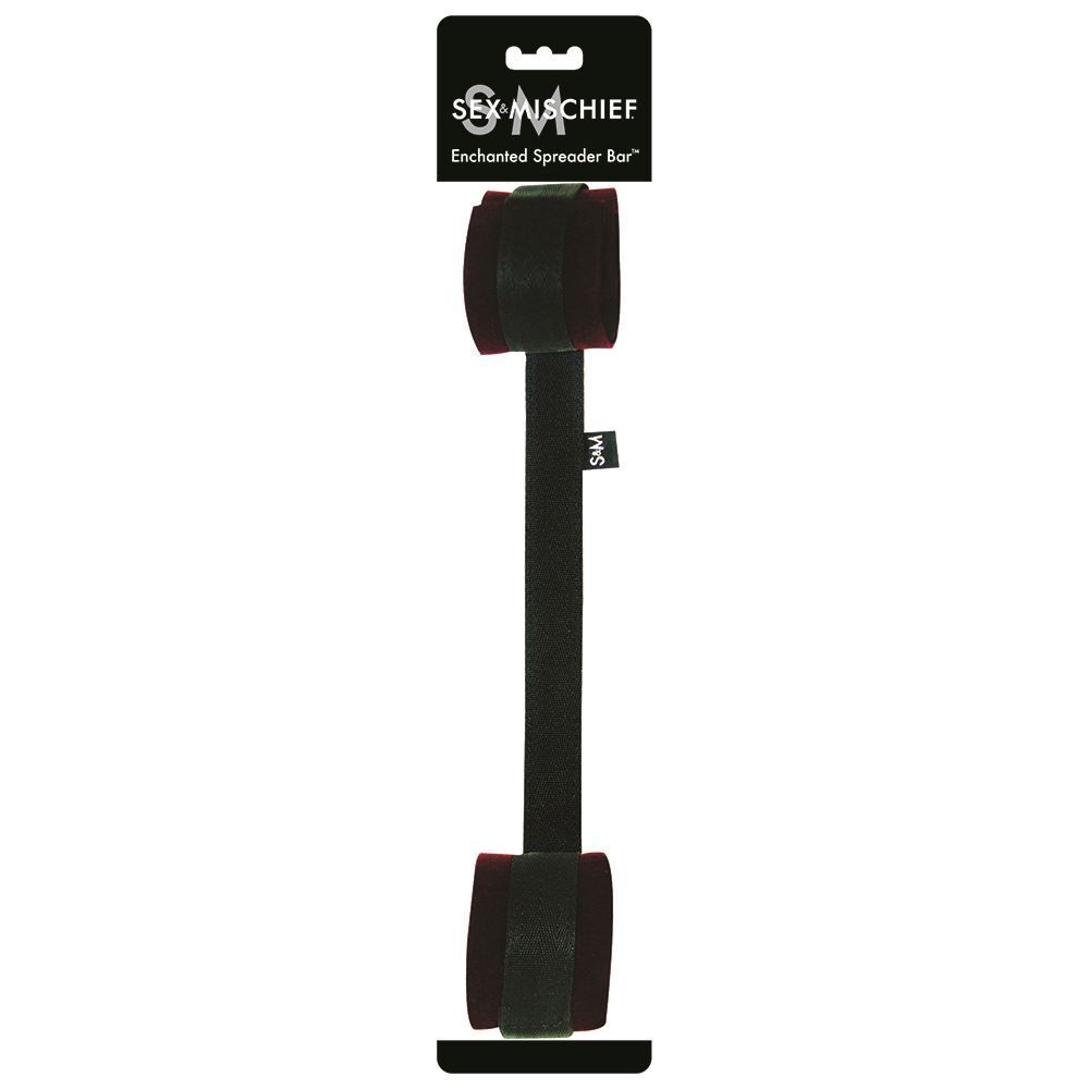 Sex and Mischief Enchanted Spreader Bar|Side View|"spreader attachment detail-side view adult toys direct"|