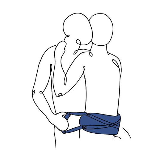 Sportsheets Pivot Deluxe Strap|Front View|"adjustable position strap system-front view adult toys direct"|