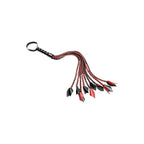 Sportsheets Saffron Braided Flogger|Detail View|"handle features-detail view"|