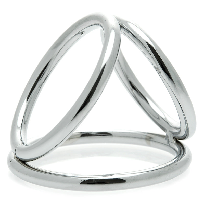 Master Series The Triad Chamber Cock And Ball Ring Large|Front View|"triad ring-front view"|