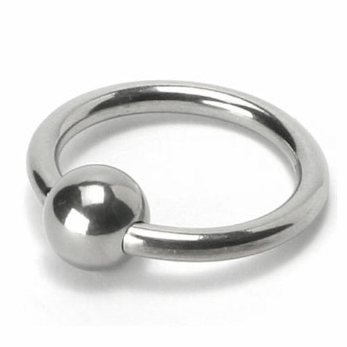 Master Series Steel Ball Head Ring|Front View|"steel ball design ring-front view adult toys direct"|