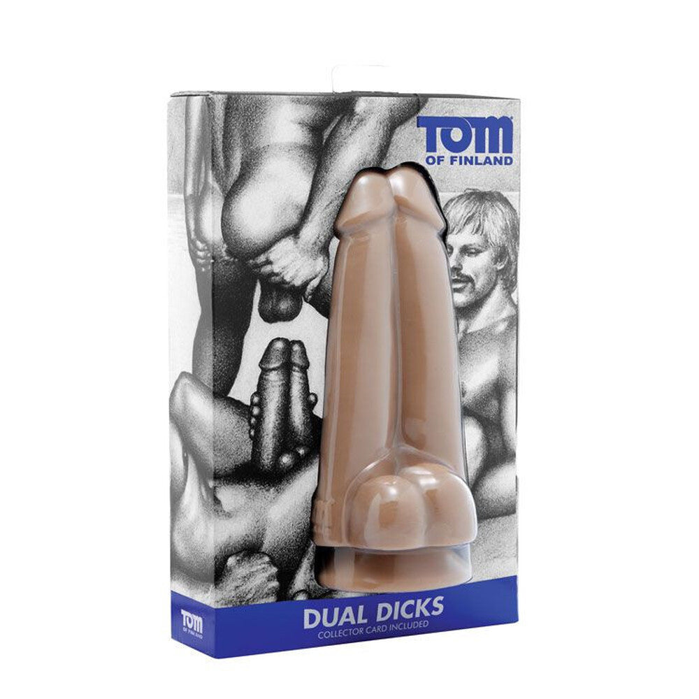 XR Tom Of Finland Dual Dicks Dildo|Back View|"dual dicks dildo - back view"