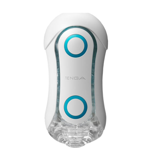 Tenga Flip Orb Blue Rush Masturbator|Front View|"rush design - front view"
