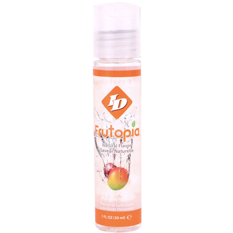 ID-Frutopia-Personal-Lubricant-Mango-1-oz|Front-View|"mango-personal-lubricant-front-view"