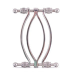 Stainless Steel Pussy Clamp|Front View|"steel intimate clamp-front view adult toys direct"|